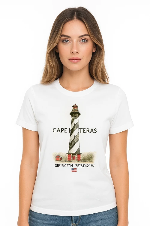 Cape Hatteras White Havy T-Shirt L.png