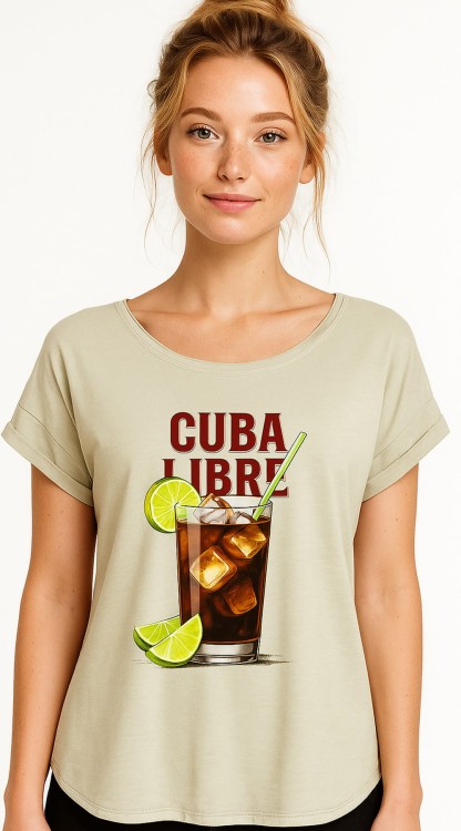 Cuba Libre Soft Salvia Ladies Long Slub Tee Front_L.jpg