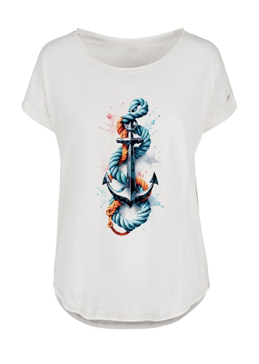 let's sail White Ladies Long Slub Tee Front.jpg