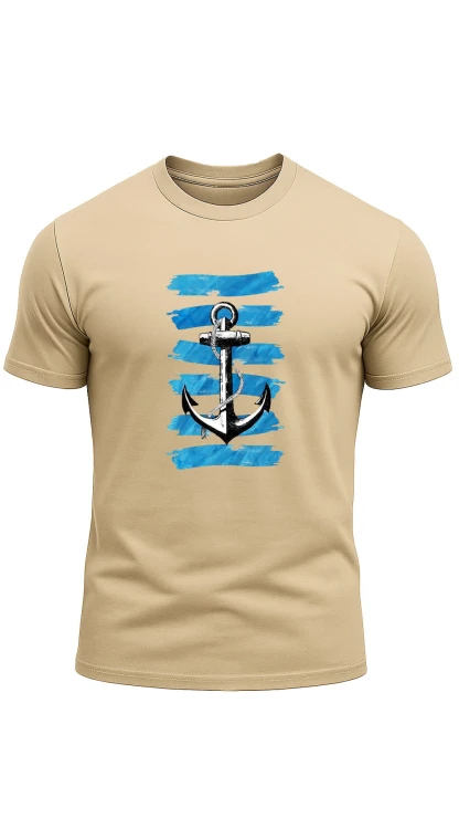 Anchor and StripsT-Shirt HC Sand.jpg