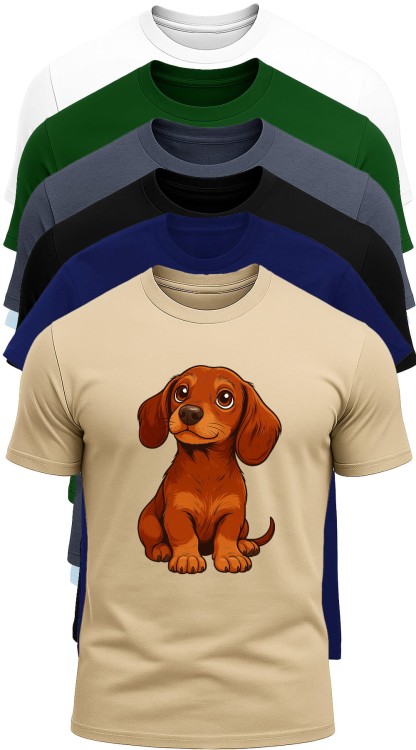 Dachshund T-Shirt HC Front multi.jpg