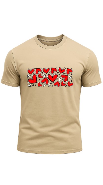 Lot of hearts T-Shirt HC Sand Front1.jpg
