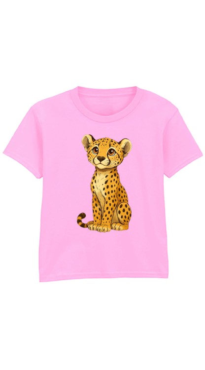 Cheetah Pink Kids T-Shirt.jpg