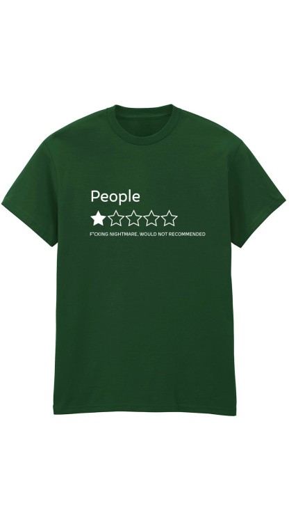 People not recomed Forest Green T-Shirt HC.jpg