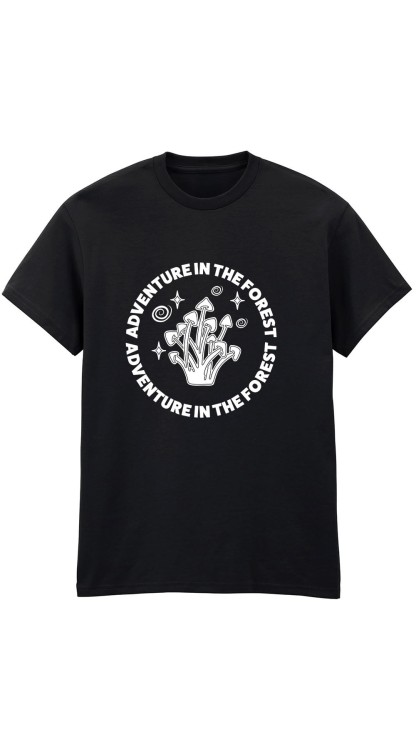 Adventure in The Forest T-Shirt HC Black Front.jpg