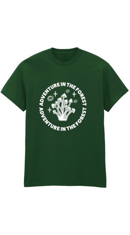 Adventure in The Forest T-Shirt HC Forest Green Front.jpg