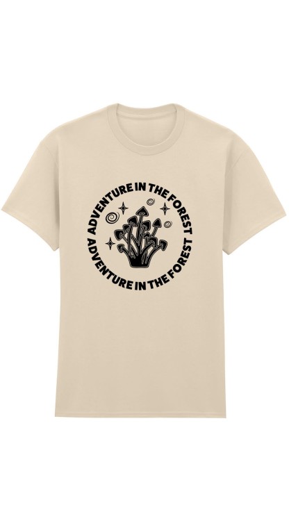 Adventure in The Forest T-Shirt HC sand Front.jpg