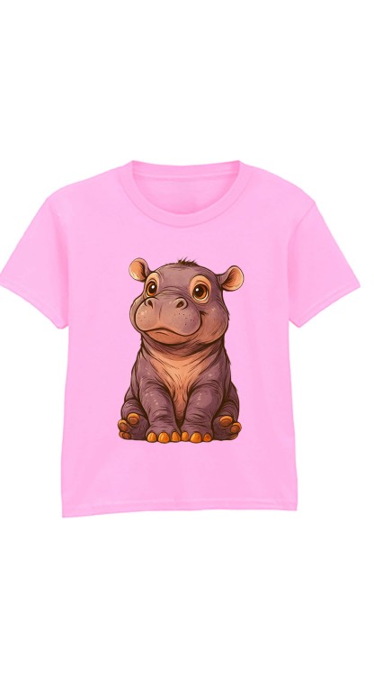 Hippo Pink Kids T-Shirt.jpg