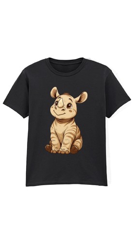 Rhino_1 Black Kids T-Shirt.jpg