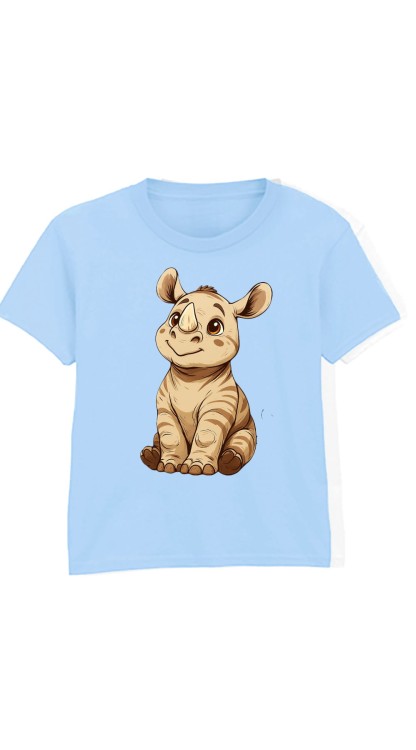 Rhino_1 Blue Kids T-Shirt.jpg