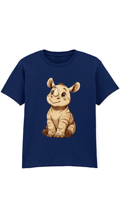 Rhino_1 Navy  Kids T-Shirt.jpg