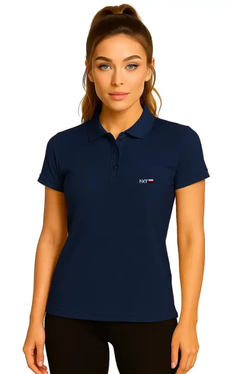 Polo Lady Navy Taliowana.webp