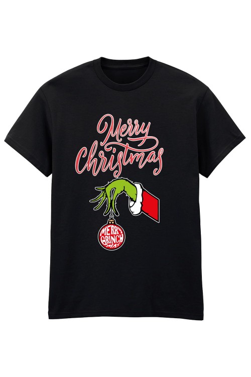 Merry Grinch mas Black T-Shirt.jpg