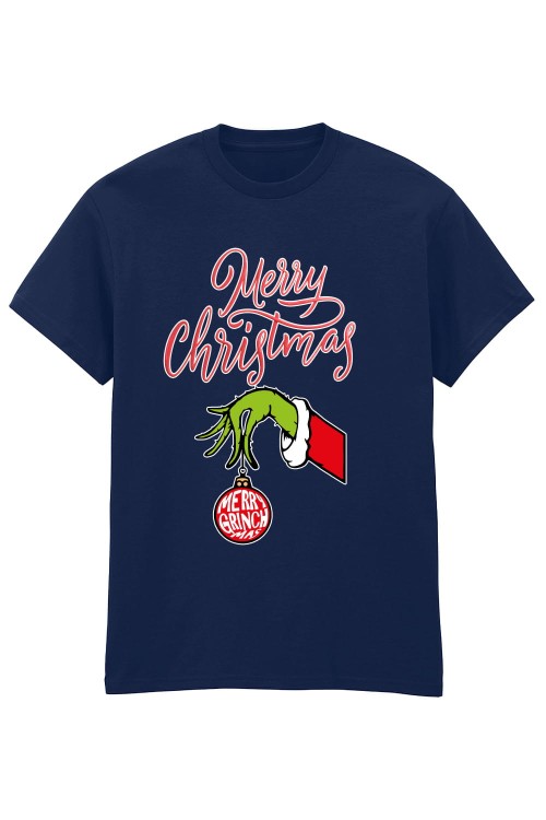 Merry Grinch mas Navy T-Shirt.jpg
