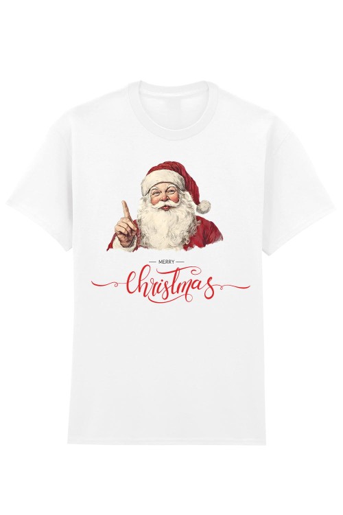 Santa Christmas White T-Shirt.jpg