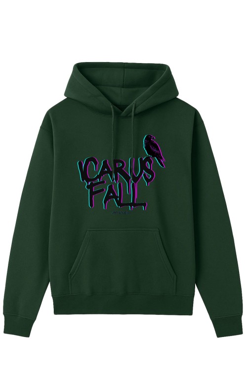 Icarus Crow Hoddie Bottle Green.jpg