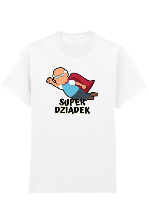 Super Dziadek  T-Shirt HC White.jpg