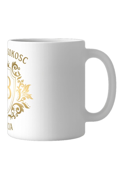 Jej wysokość Kubek 300 ml Biały ucho prawo.jpg