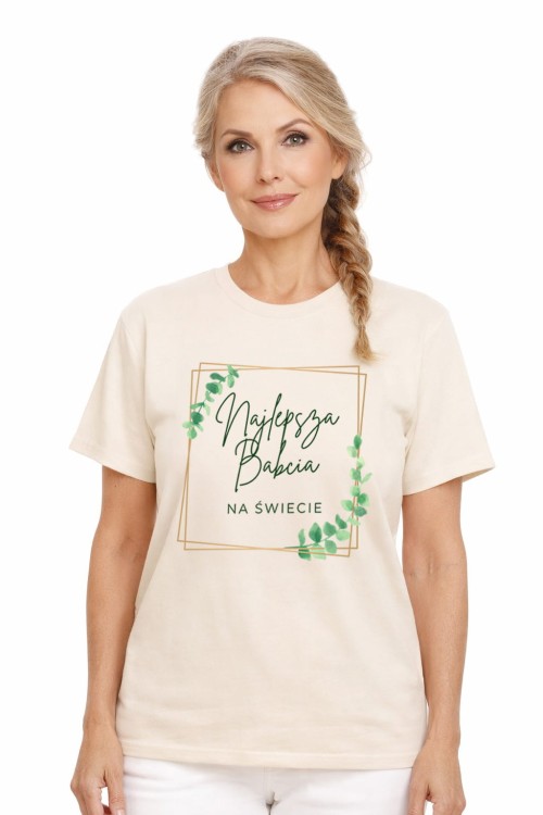 Najlepsz Babcia na świecie T-Shirt HC Sand_L.jpg
