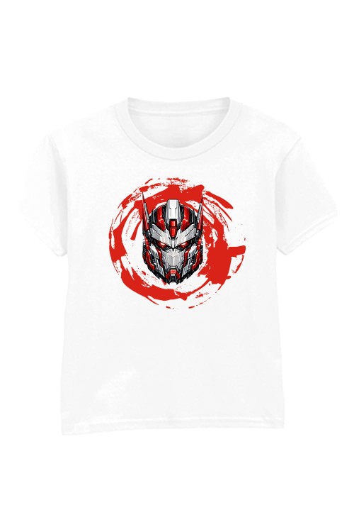 Roboface Red kids T-shirt White.jpg