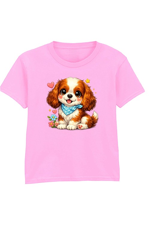 Sweet Spaniel Kids T-Shirt Pink.jpg
