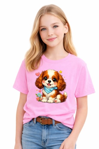Sweet Spaniel Kids T-Shirt Pink_L.jpg