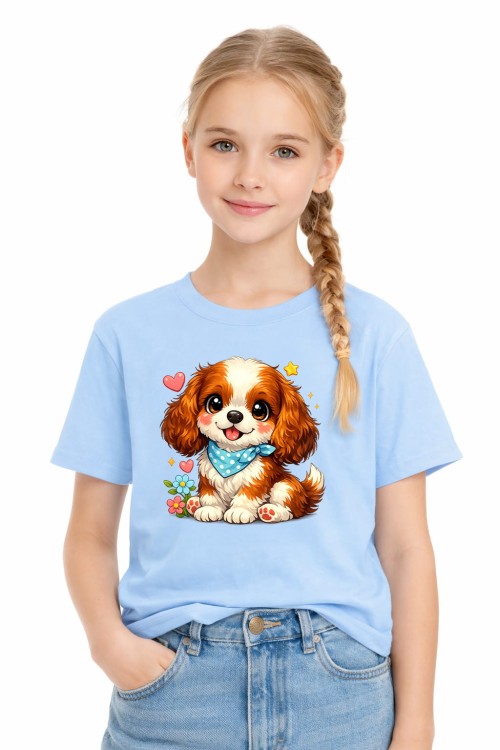 Sweet Spaniel Kids T-Shirt Sky_L.jpg
