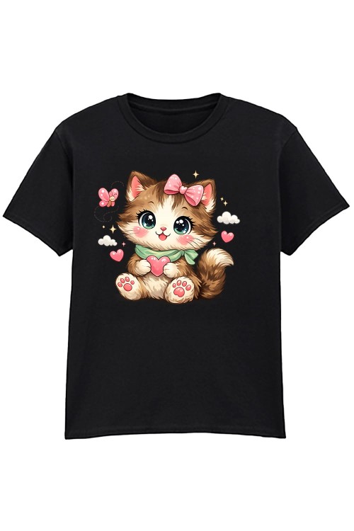 Sweet Cat Kids T-Shirt Black.jpg