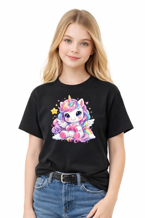 Unicorn Kids T-Shirt Black_L.jpg