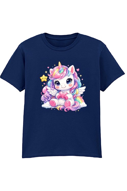 Unicorn Kids T-Shirt Navy.jpg