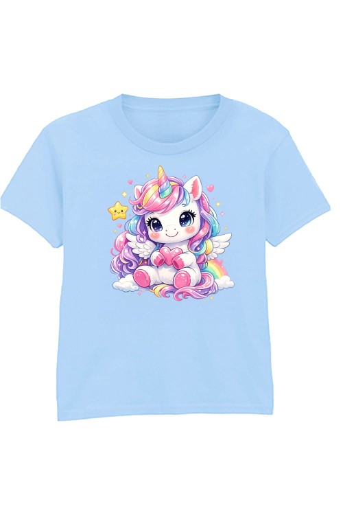 Unicorn Kids T-Shirt Pink Sky.jpg