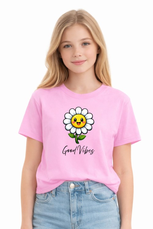 Smily Daisy T-Shirt Kids Pink_L.jpg