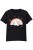Unicorn on Rainbow Kids T-Shirt Black.jpg