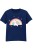 Unicorn on Rainbow Kids T-Shirt Navy.jpg