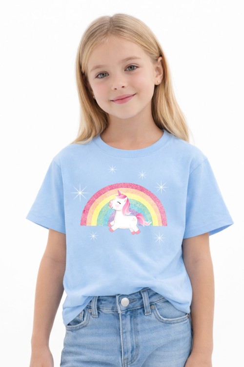 Unicorn on Rainbow Kids T-Shirt Sky_L.jpg