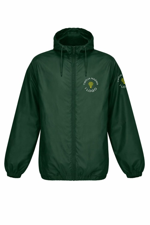 Windbreaker jacket Back B Green logo.jpg