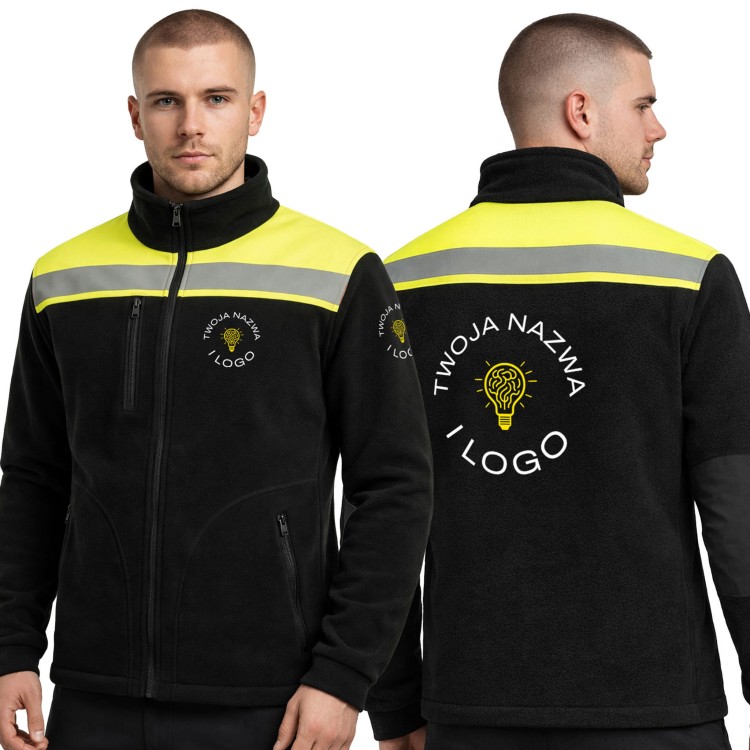 Weather King Jacket 400 HV Black-Green_L logo collage.jpg