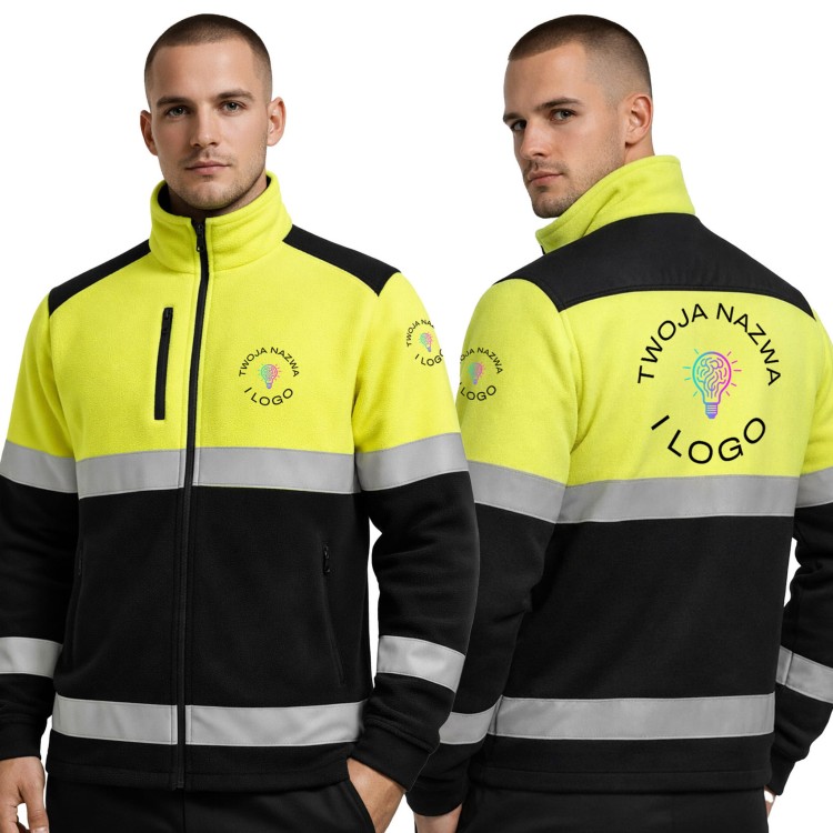 Weather King Jacket 400 HV Green-Black_L logo collage.jpg
