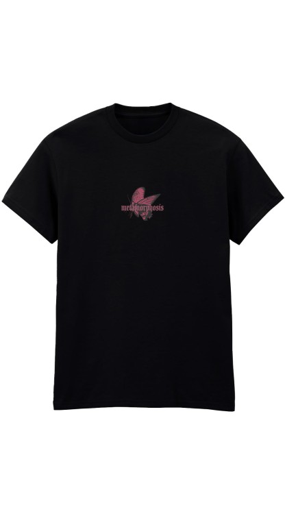 Butterfly T-Shirt Black Front.jpg