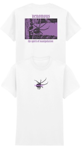 Balck Widow T-Shirt Back Front White.jpg